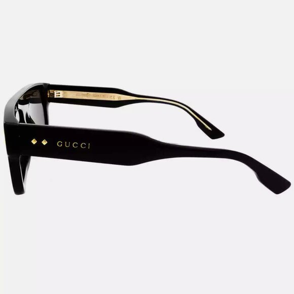 Gucci Grey 53mm Rectangular Men's Sunglasses - Picture 4 of 4